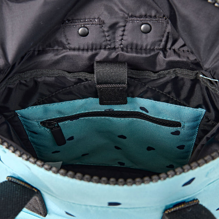 Canfield Roll Top Backpack in Heart Print