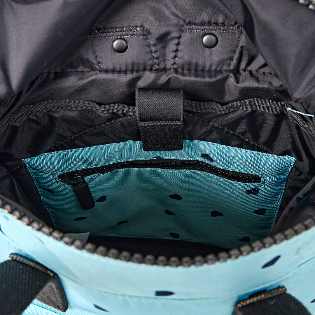 Canfield Roll Top Backpack in Heart Print