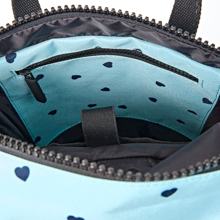 Canfield Roll Top Backpack in Heart Print