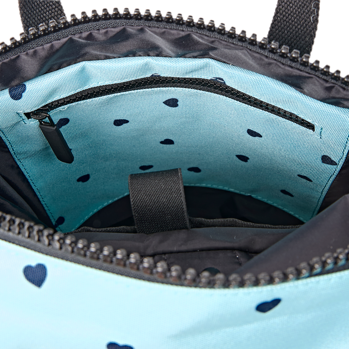 Canfield Roll Top Backpack in Heart Print