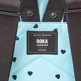 Canfield Roll Top Backpack in Heart Print