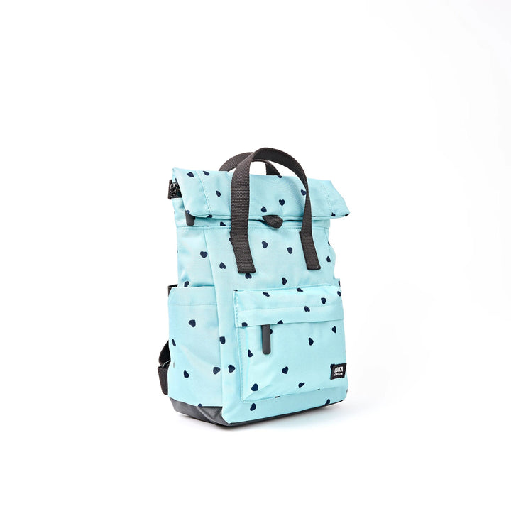 Canfield Roll Top Backpack in Heart Print