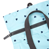 Canfield Roll Top Backpack in Heart Print