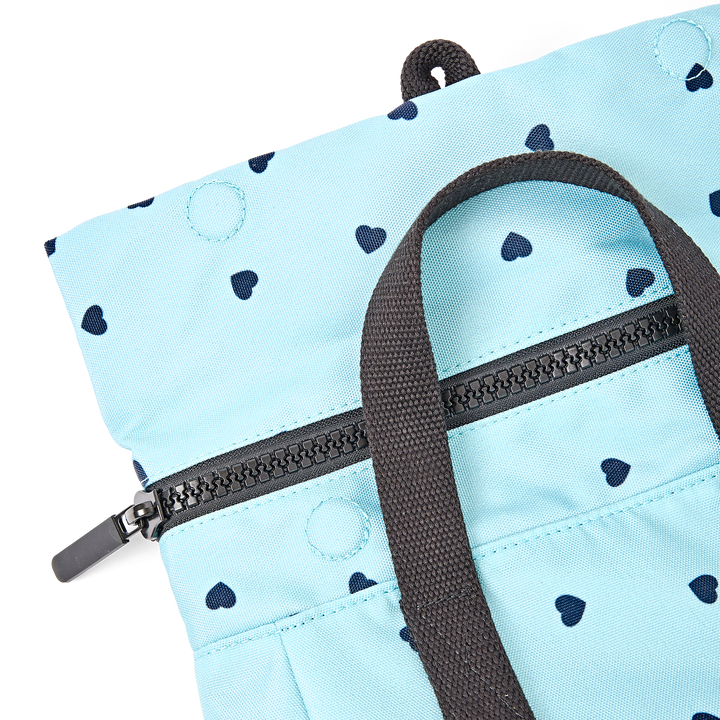 Canfield Roll Top Backpack in Heart Print