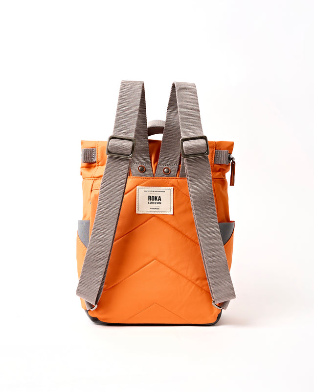 Canfield Roll Top Backpack in Jaffa Orange