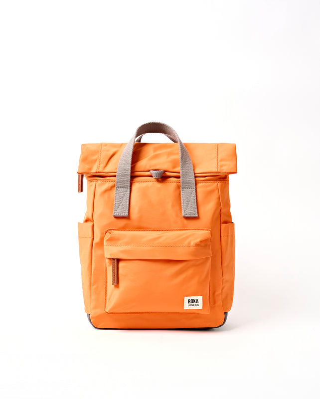 Canfield Roll Top Backpack in Jaffa Orange