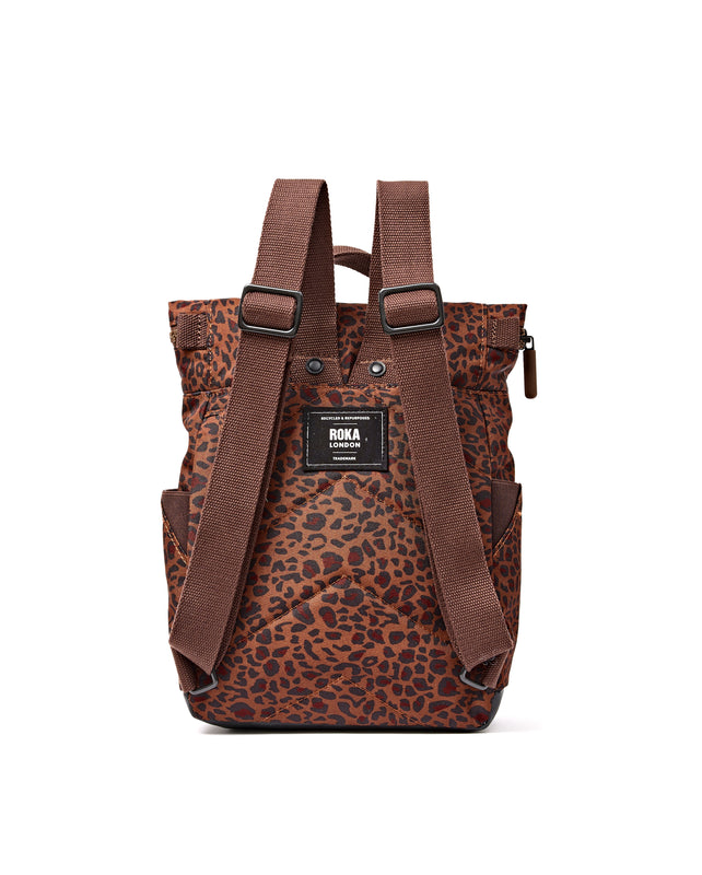 Canfield Roll Top Backpack in Mini Leopard