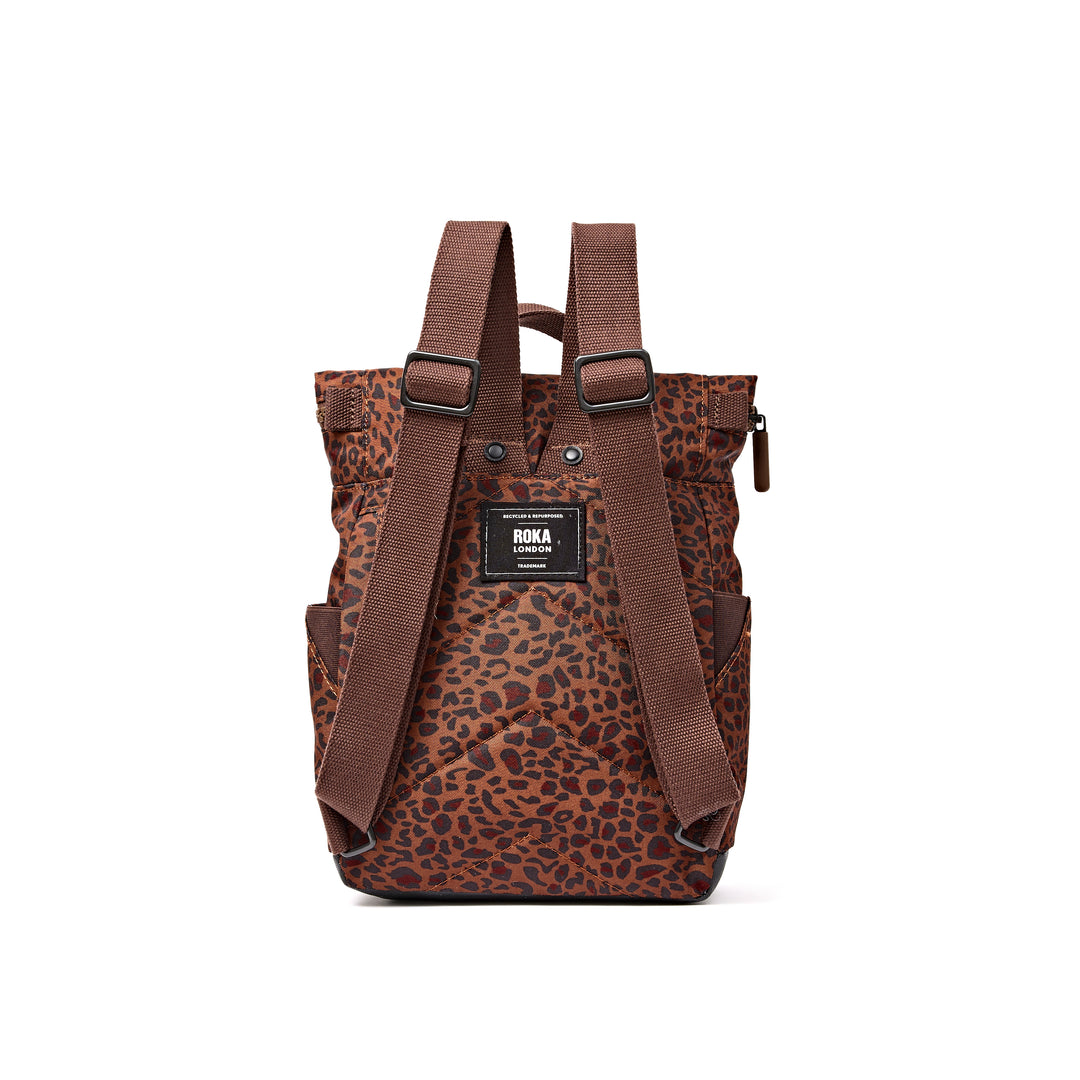 Canfield Roll Top Backpack in Mini Leopard