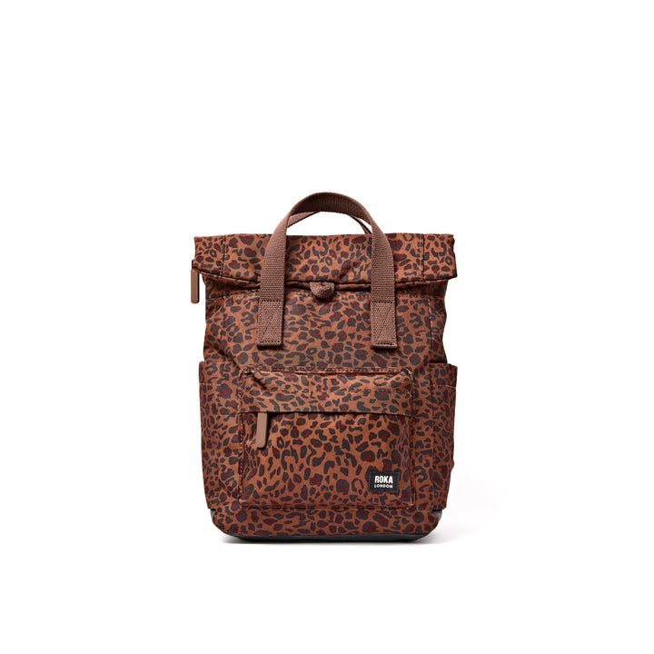 Canfield Roll Top Backpack in Mini Leopard