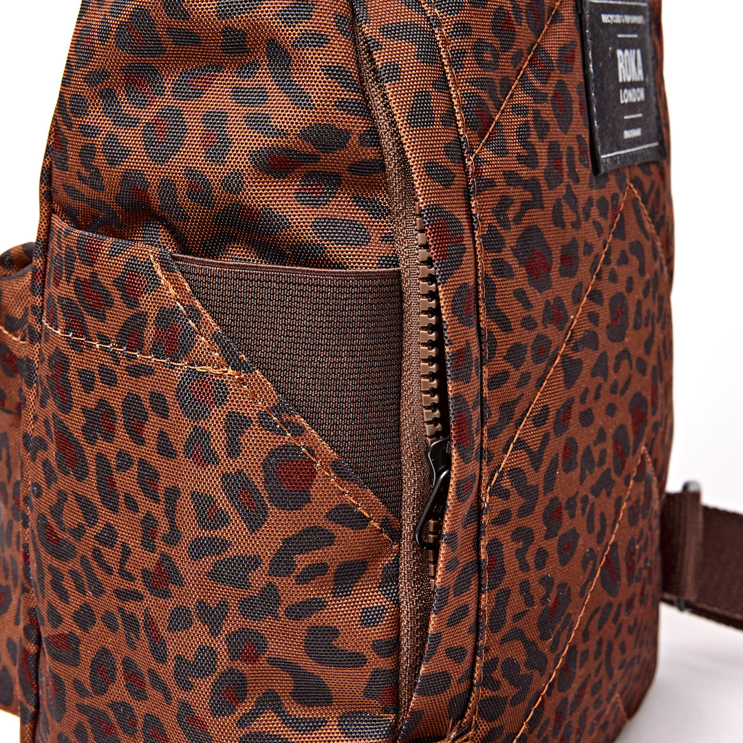 Canfield Roll Top Backpack in Mini Leopard