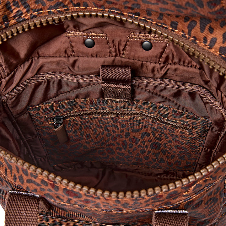 Canfield Roll Top Backpack in Mini Leopard