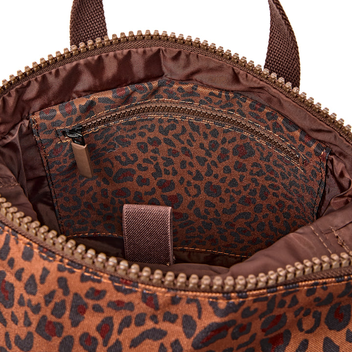 Canfield Roll Top Backpack in Mini Leopard