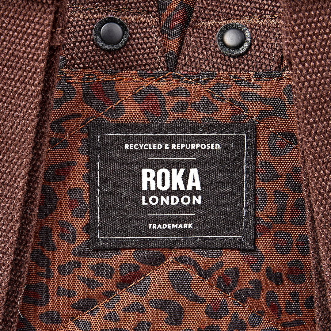 Canfield Roll Top Backpack in Mini Leopard