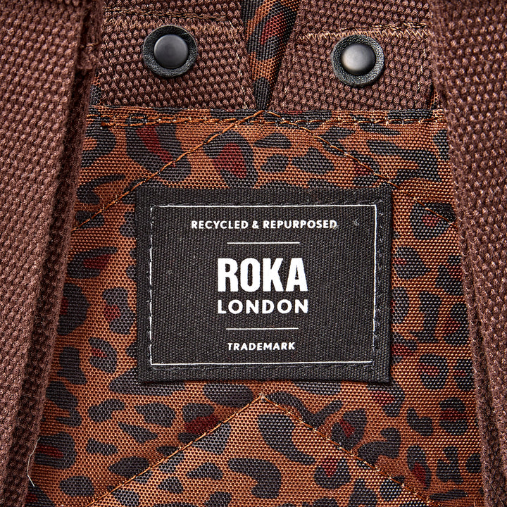 Canfield Roll Top Backpack in Mini Leopard