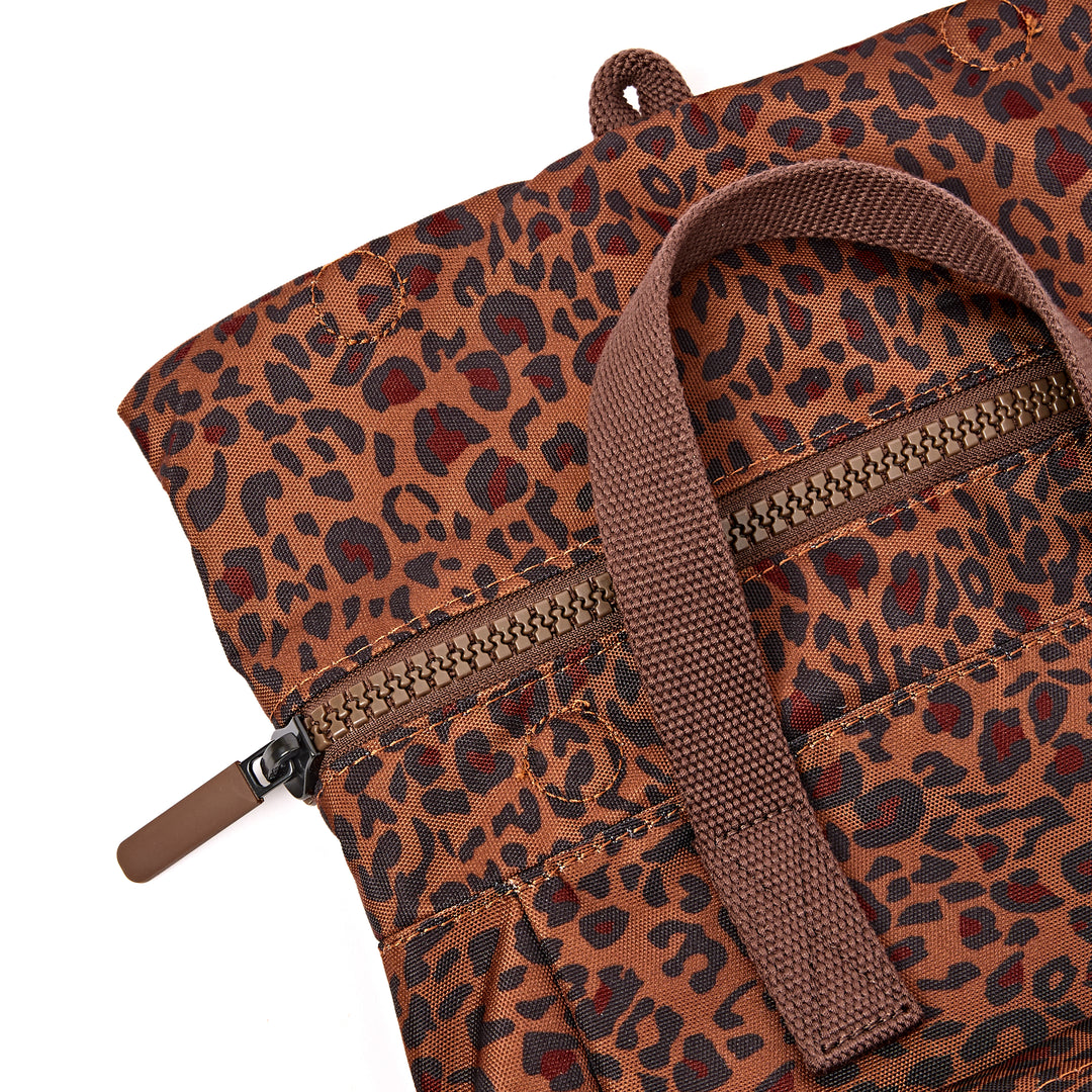 Canfield Roll Top Backpack in Mini Leopard