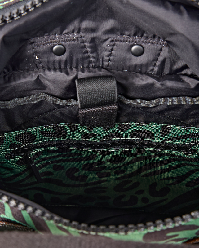 Canfield Roll Top Backpack in Mixed Animal Artichoke