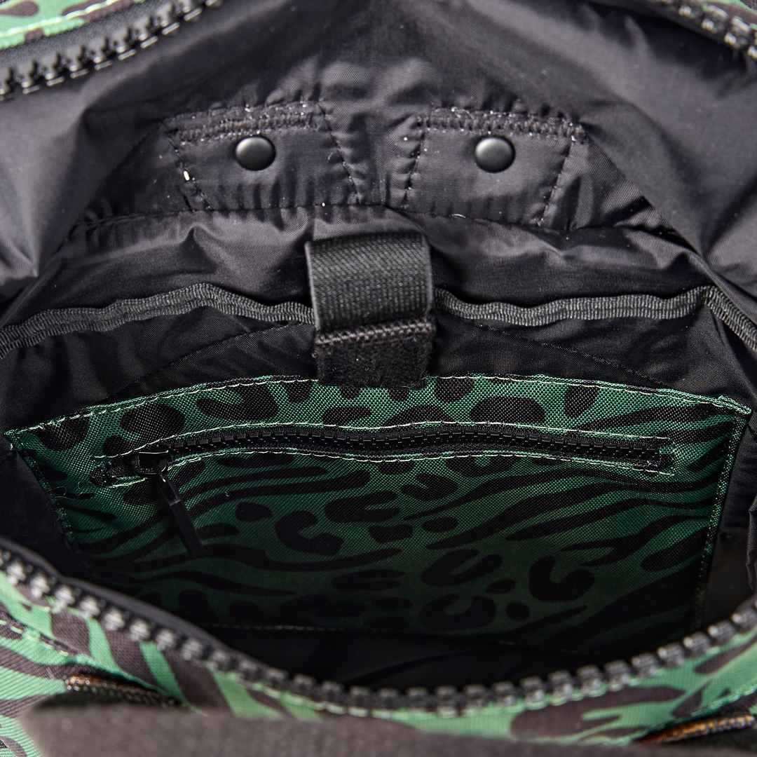 Canfield Roll Top Backpack in Mixed Animal Artichoke