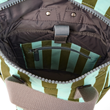 Canfield Roll Top Backpack in Moss Stripe