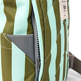 Canfield Roll Top Backpack in Moss Stripe