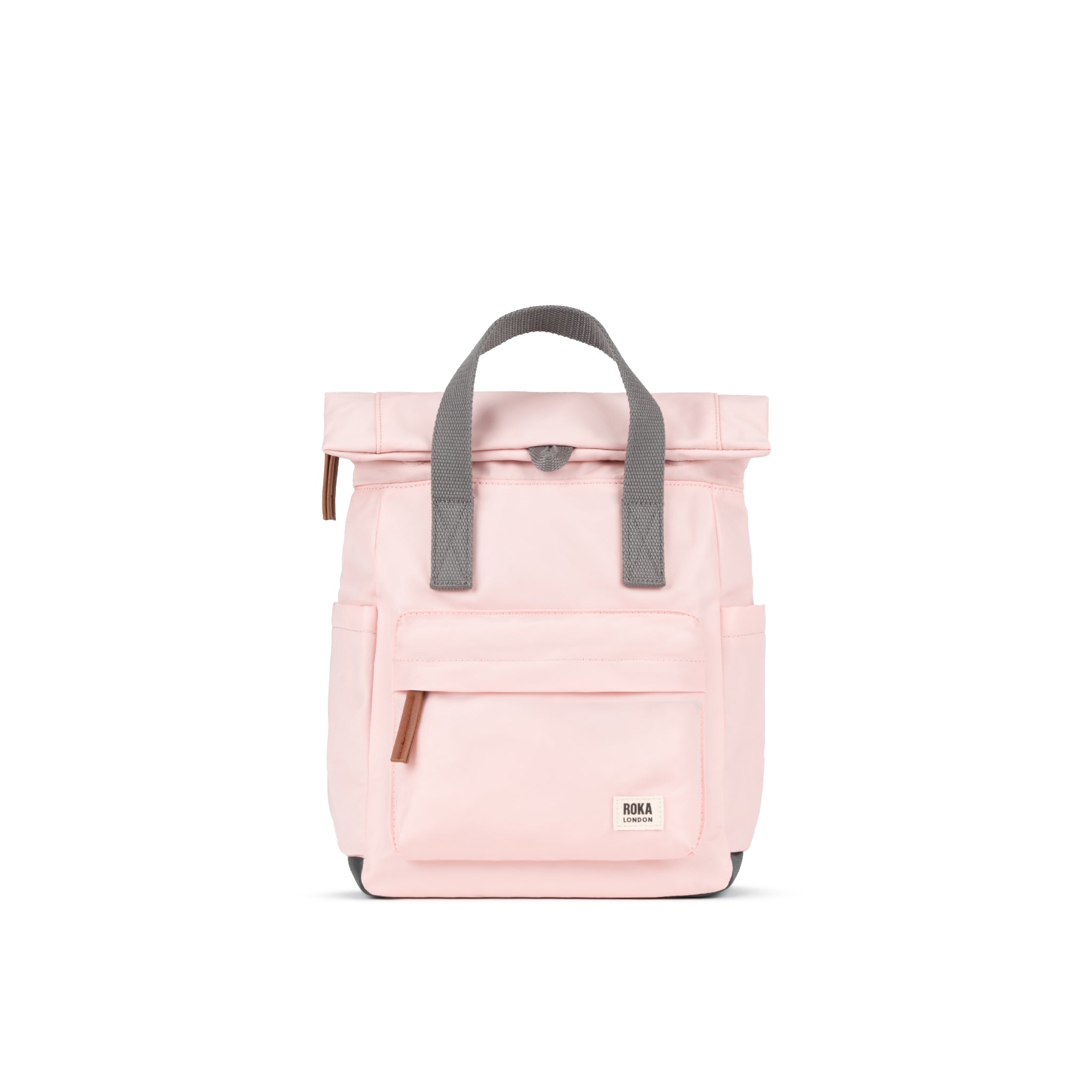 Canfield Roll Top Backpack in English Rose – ROKA London
