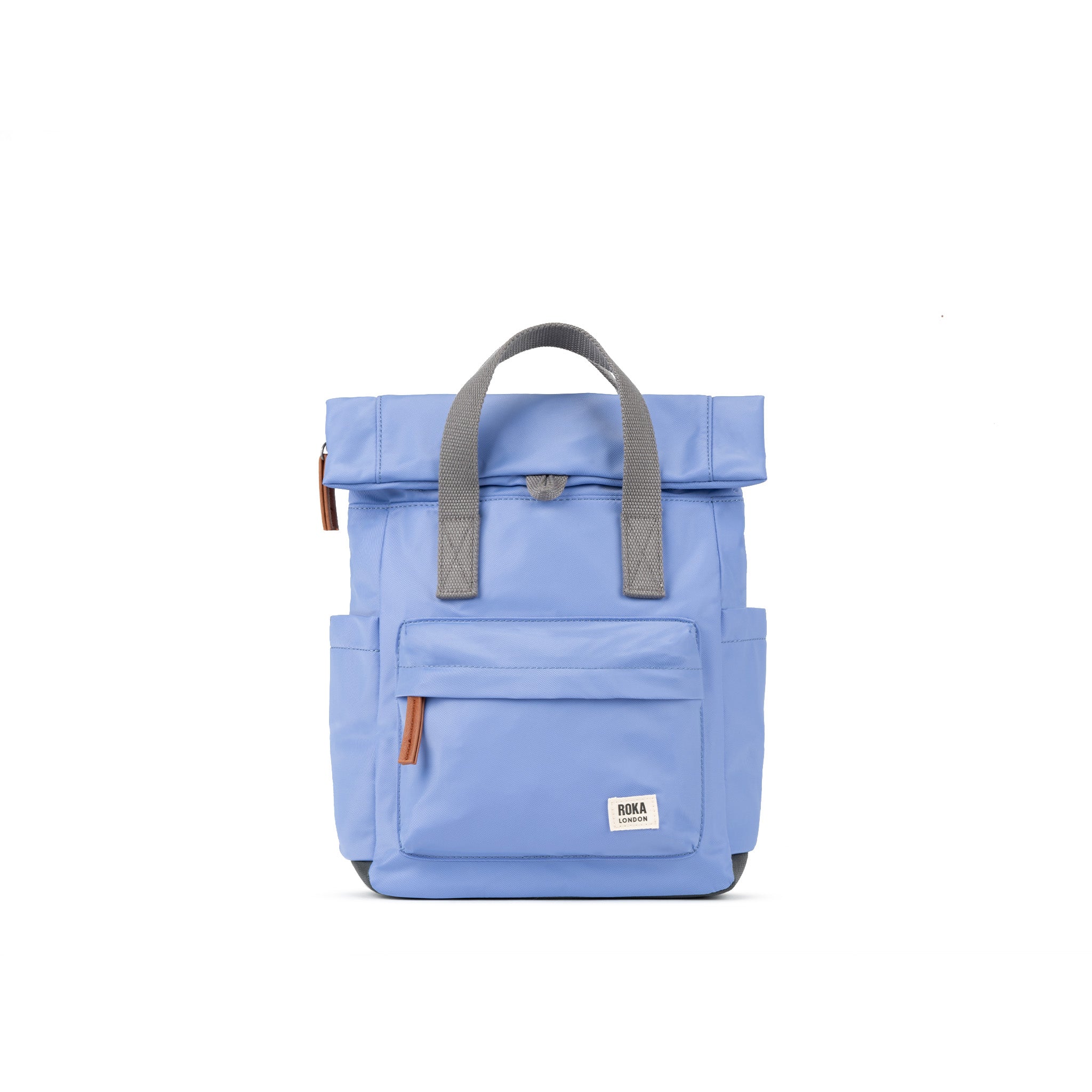 Canfield Roll Top Backpack in Jacaranda – ROKA London Canfield Roll Top Backpack in Jacaranda – ROKA London