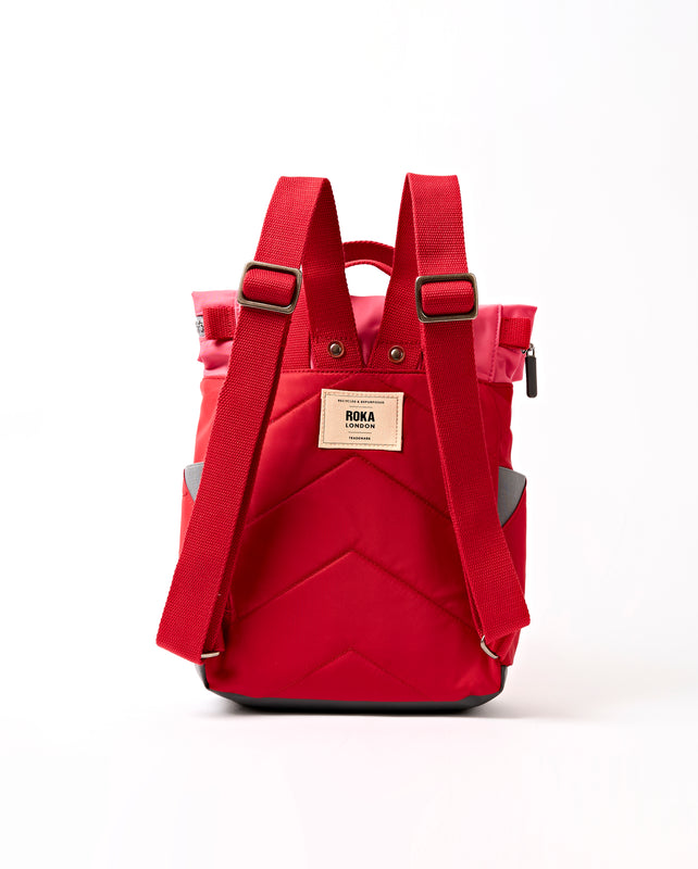 Canfield Roll Top Backpack in Red Tonal