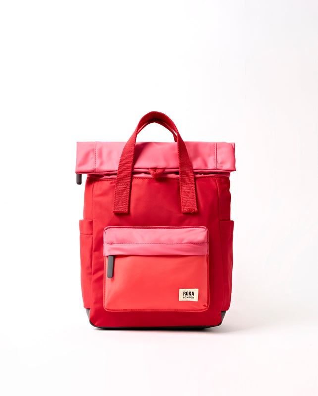 Canfield Roll Top Backpack in Red Tonal