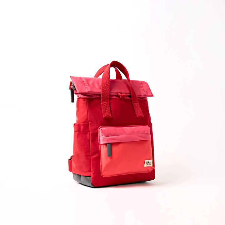 Canfield Roll Top Backpack in Red Tonal