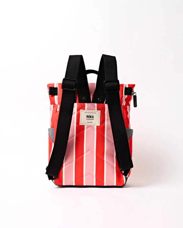 Canfield Roll Top Backpack in Seaside Stripe