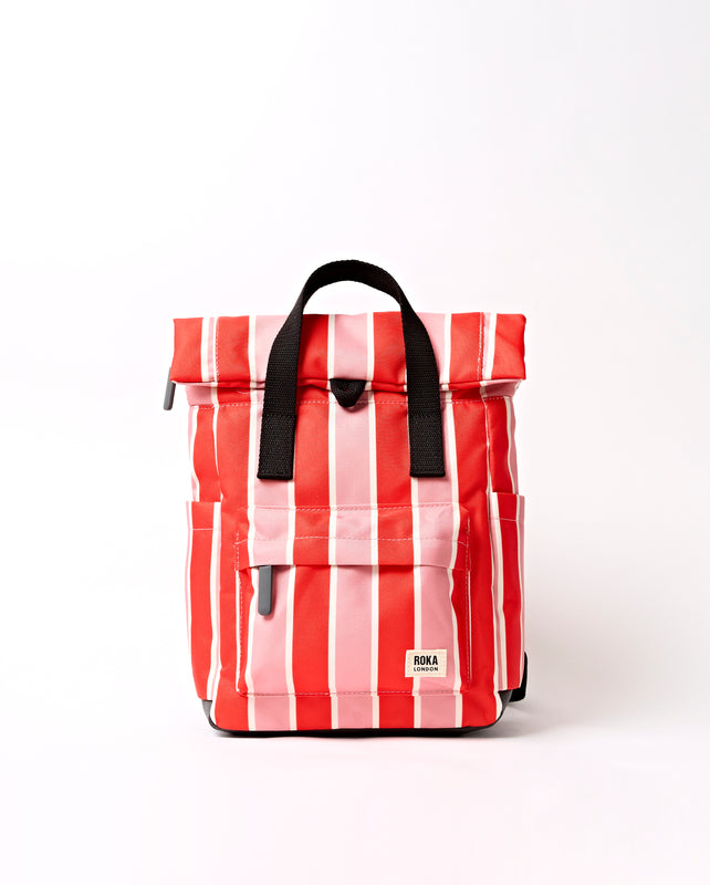 Canfield Roll Top Backpack in Seaside Stripe