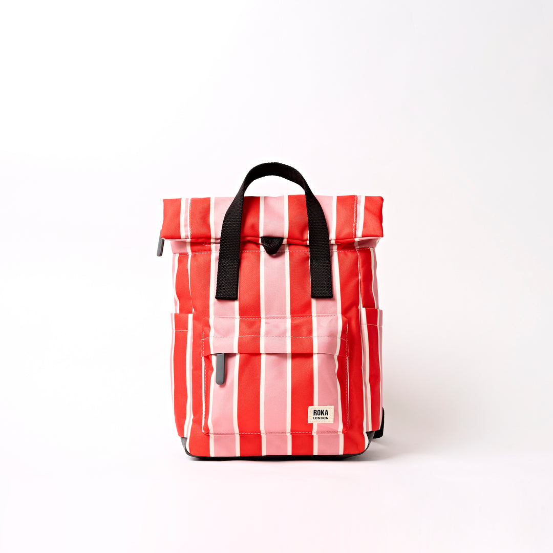 Canfield Roll Top Backpack in Seaside Stripe