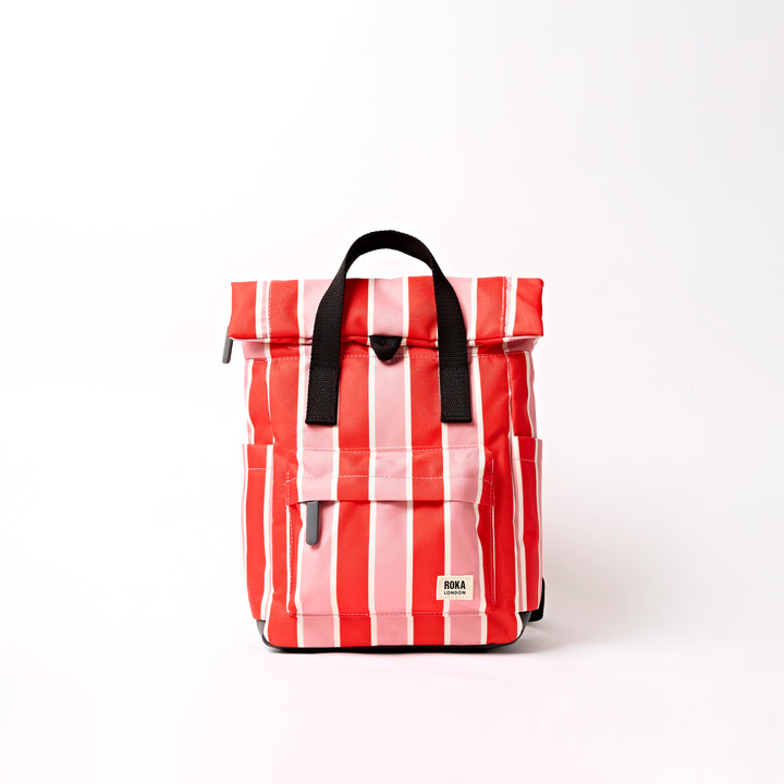 Canfield Roll Top Backpack in Seaside Stripe