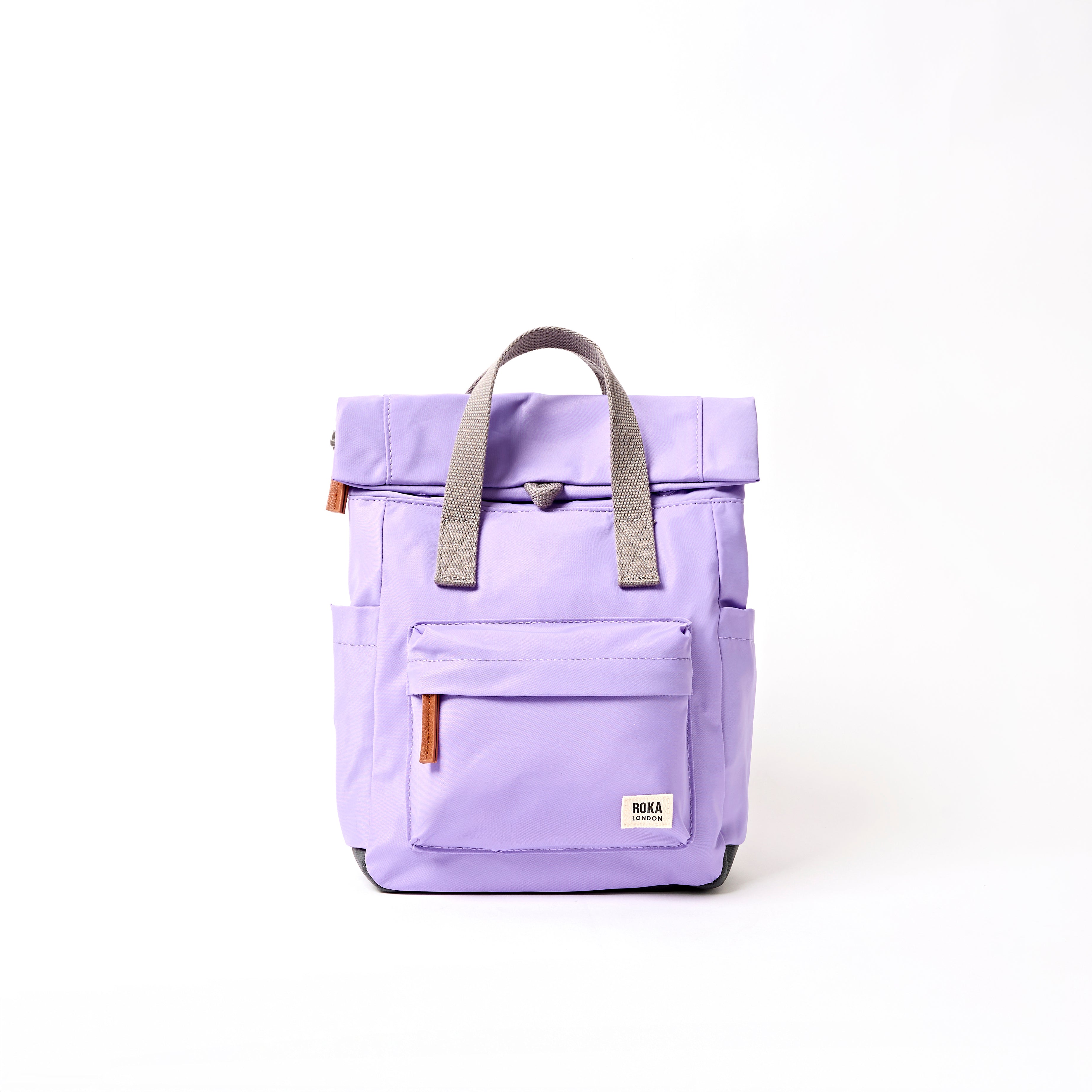 Canfield Roll Top Backpack in Thistle Bloom – ROKA London