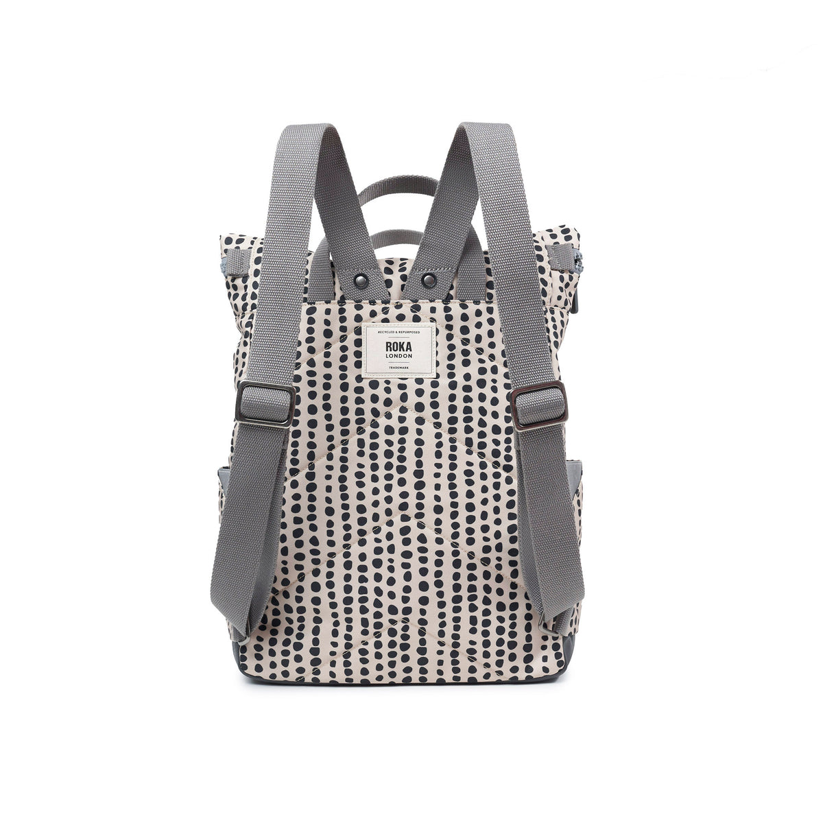 Canfield Roll Top Backpack in Linear Dot