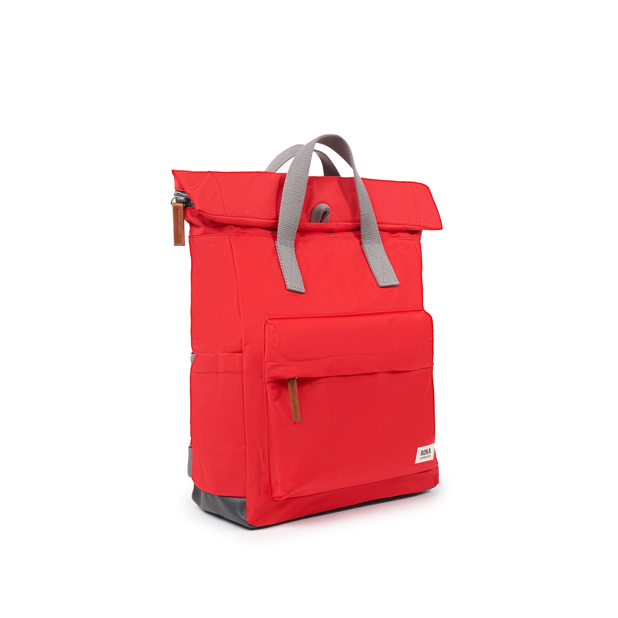 Canfield Roll Top Backpack in Chilli Oil – ROKA London