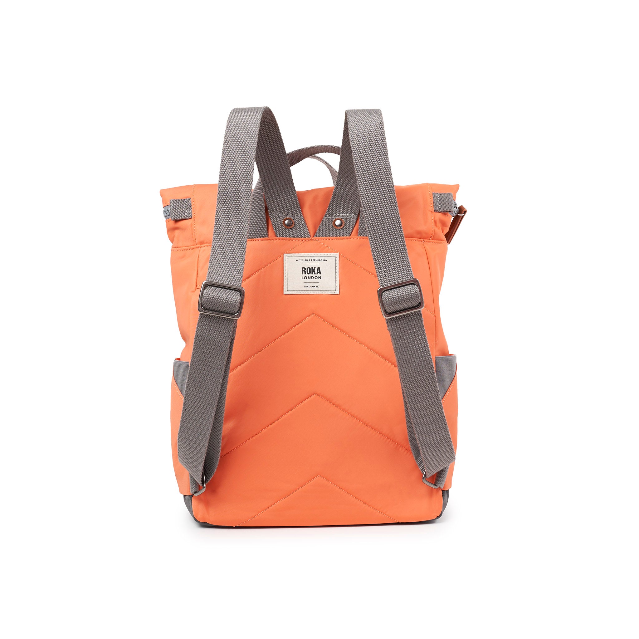 Canfield Roll Top Backpack in Firecracker – ROKA London