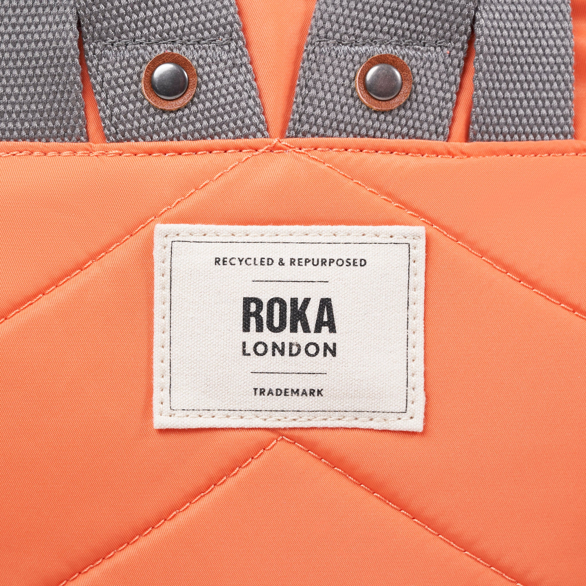 Canfield Roll Top Backpack in Firecracker – ROKA London