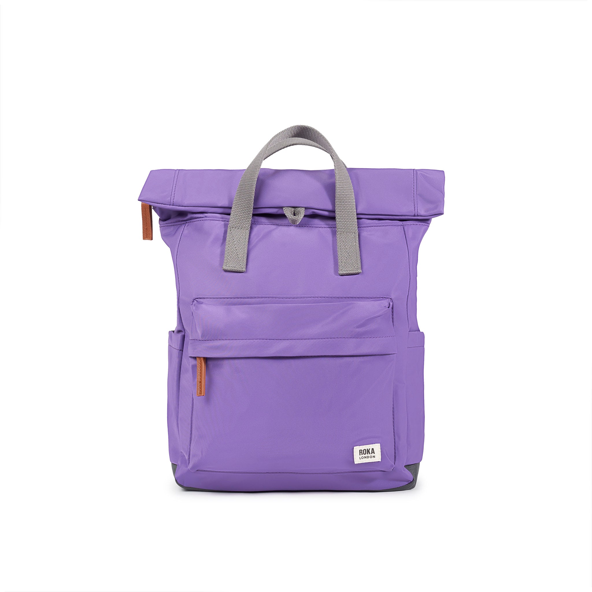 Canfield Roll Top Backpack in Fresh Purple – ROKA London