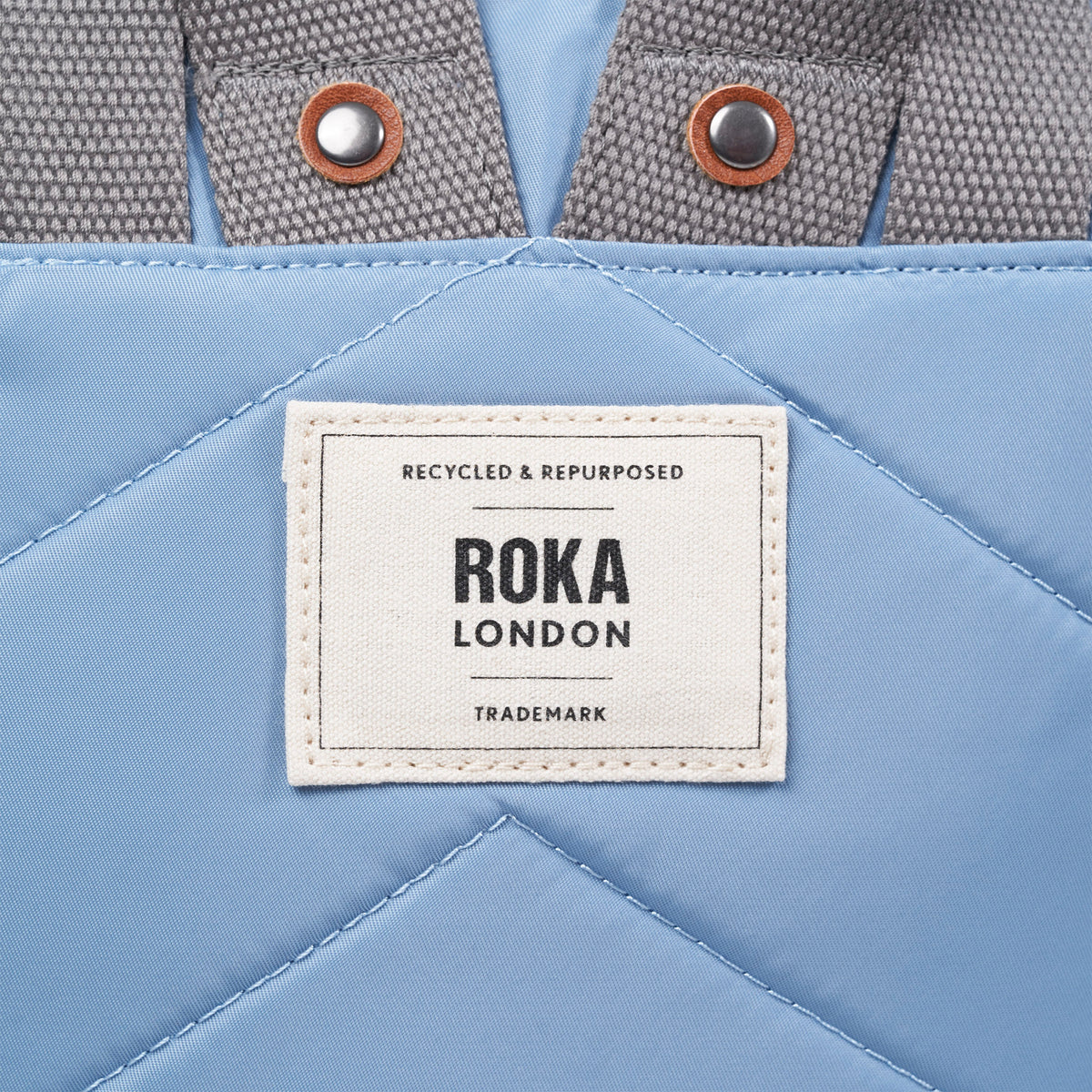 Canfield Roll Top Backpack in Retro Blue