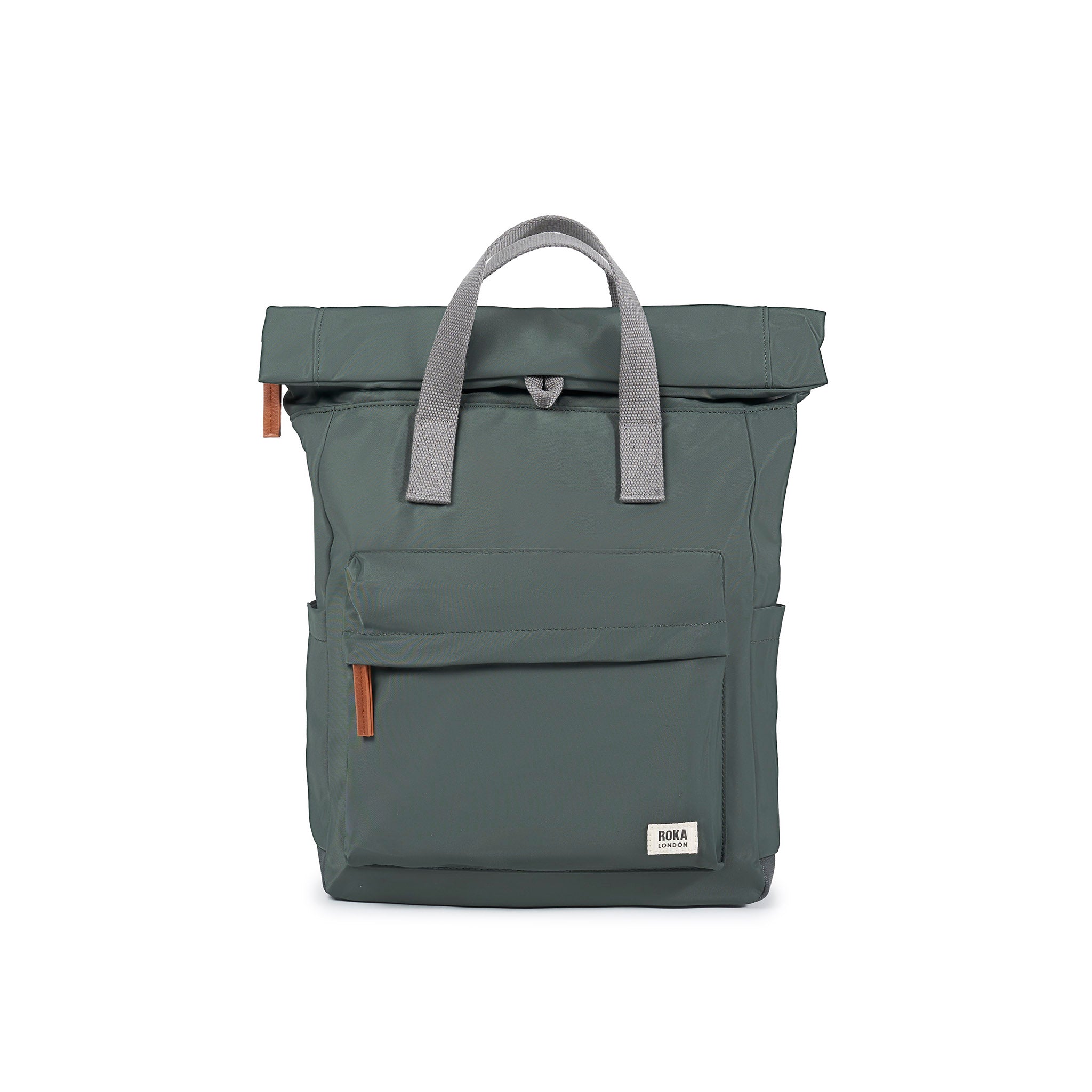 Canfield Roll Top Backpack in Thyme – ROKA London