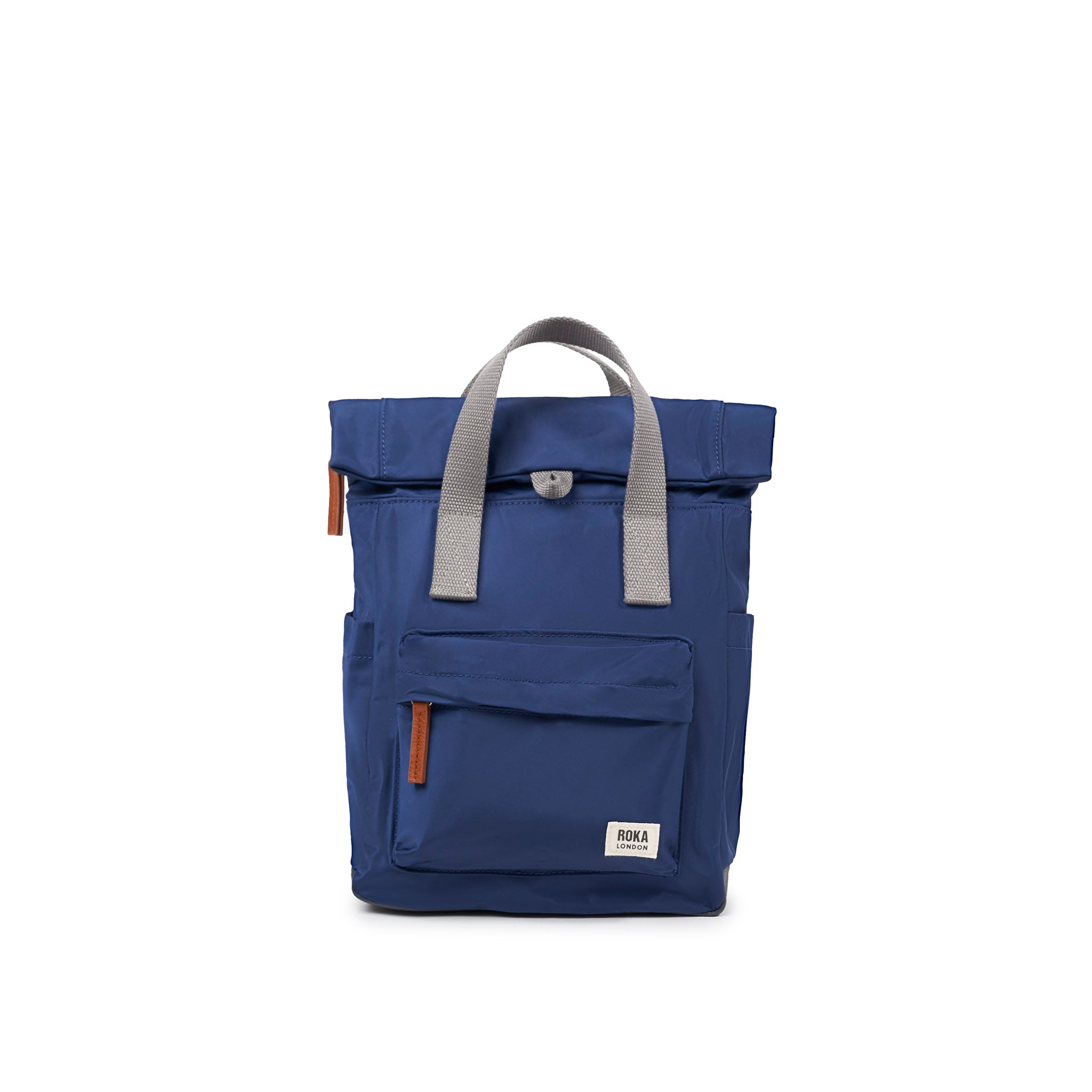 Canfield Roll Top Backpack in Crisp Blue – ROKA London
