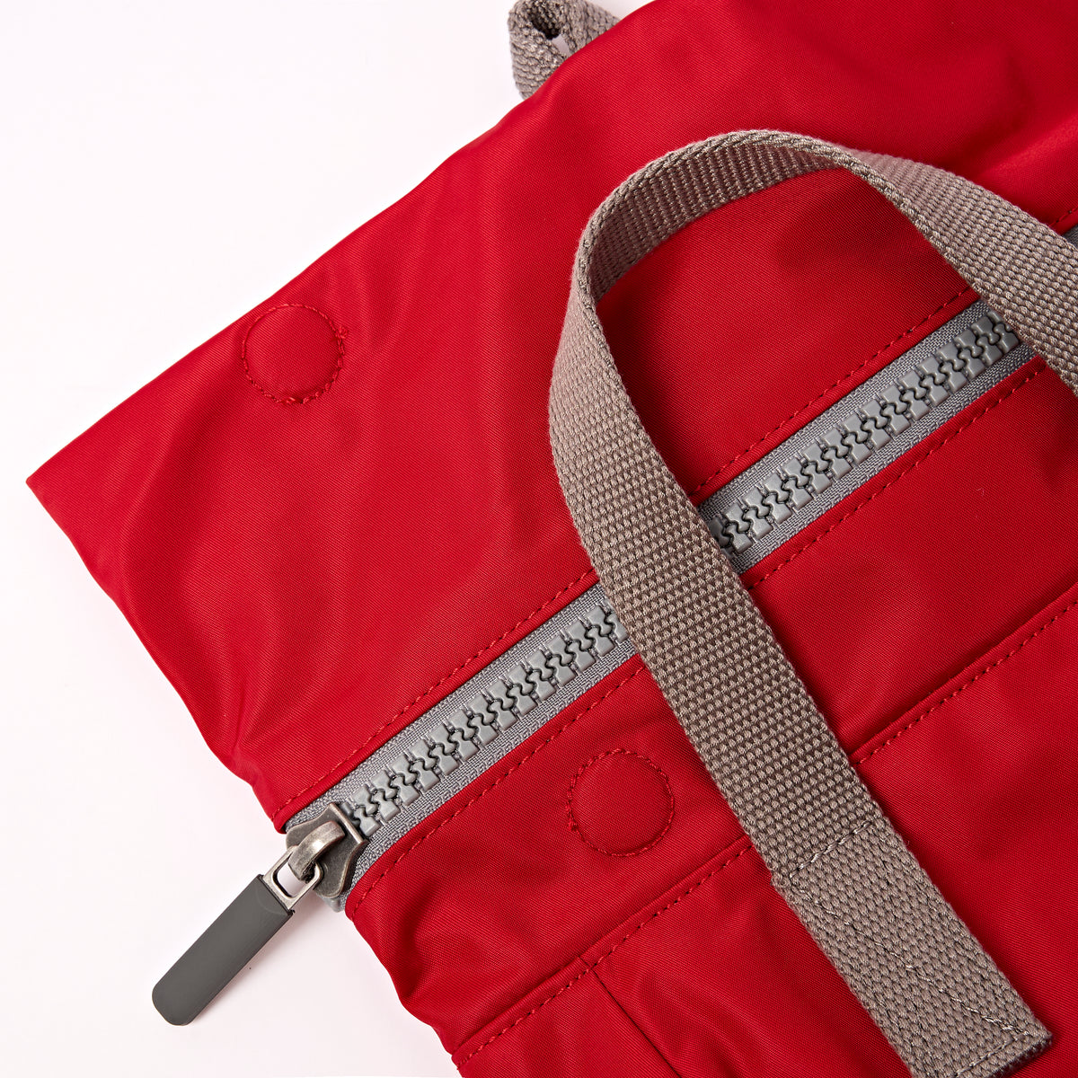 Canfield Roll Top Backpack in Cranberry Stripe
