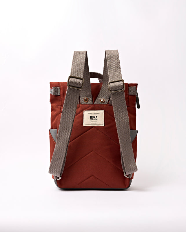 Canfield Roll Top Backpack in Henna Stripe