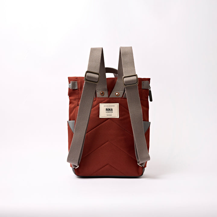 Canfield Roll Top Backpack in Henna Stripe