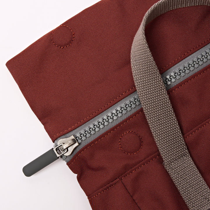 Canfield Roll Top Backpack in Henna Stripe