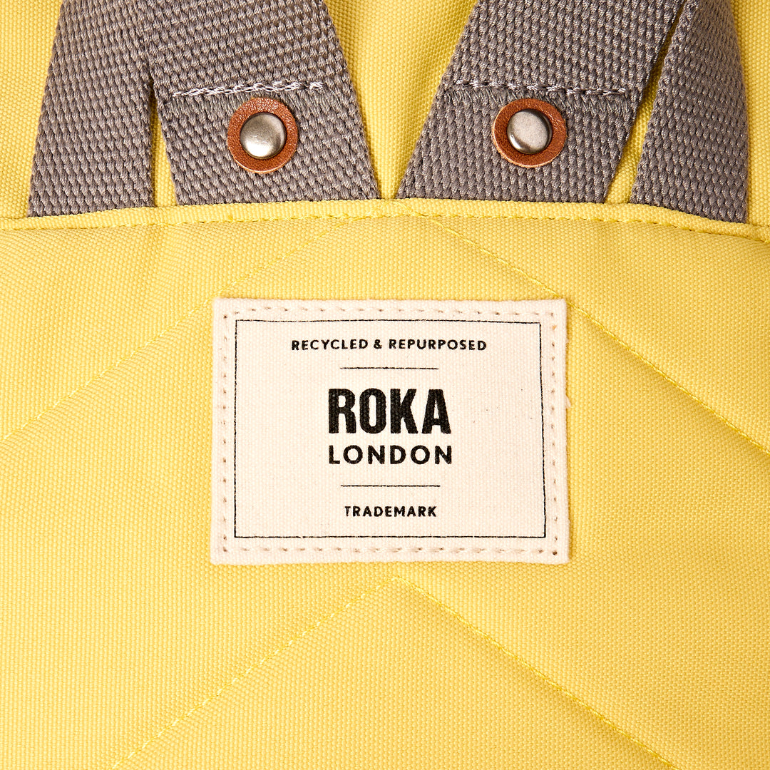 Canfield Roll Top Backpack in Lemonade Stripe