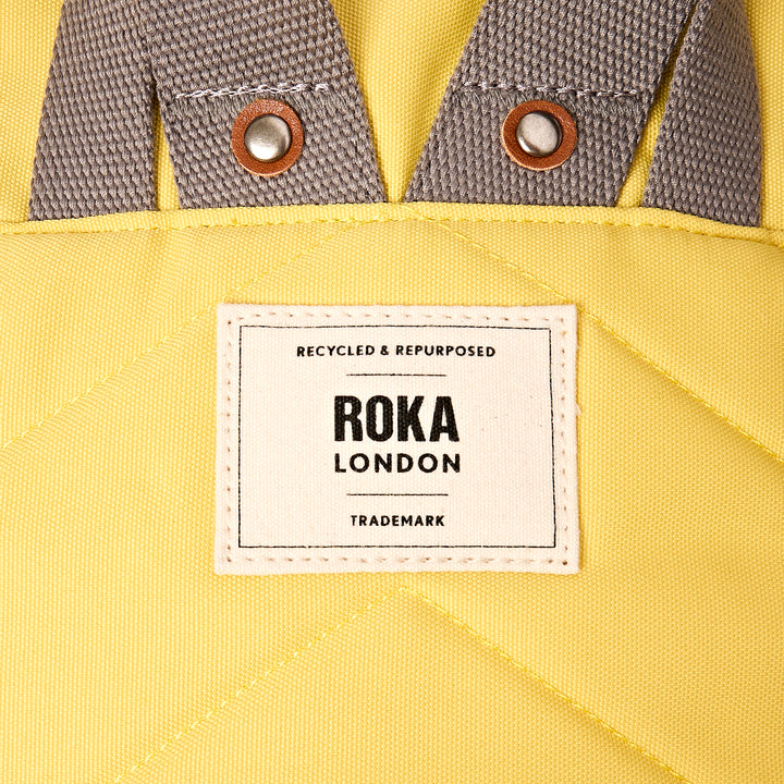 Canfield Roll Top Backpack in Lemonade Stripe