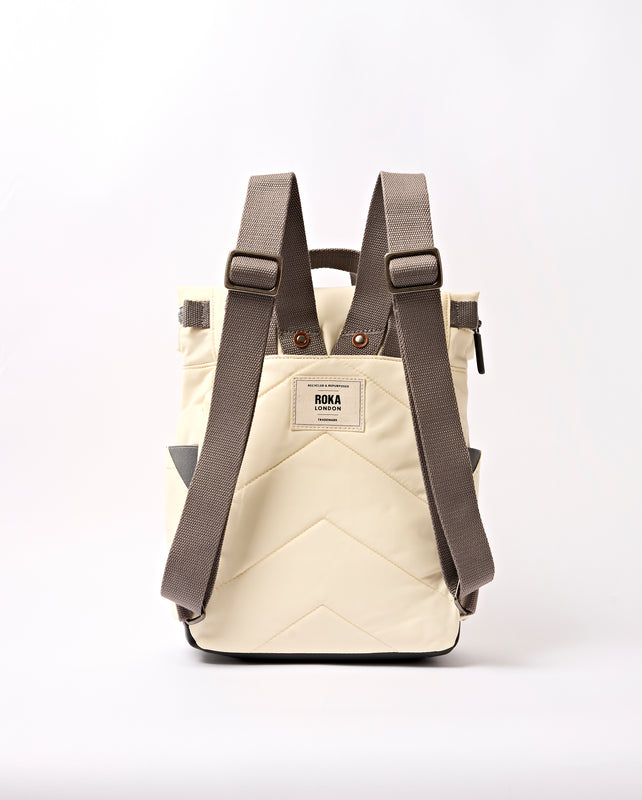 Canfield Roll Top Backpack in Wax Paper Stripe