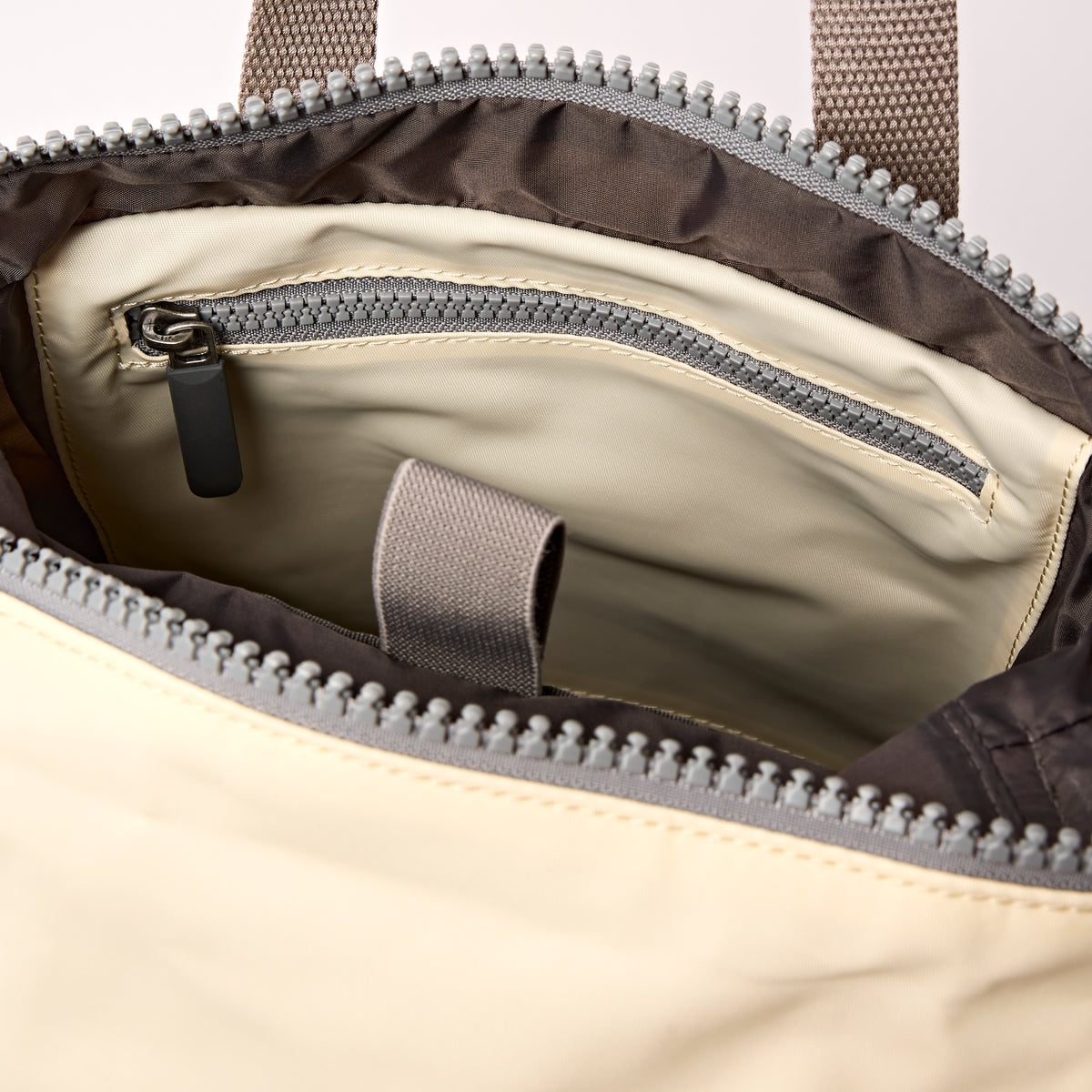 Canfield Roll Top Backpack in Wax Paper Stripe