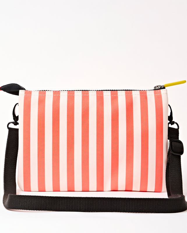 Carnaby Crossbody Bag in Coral Stripe